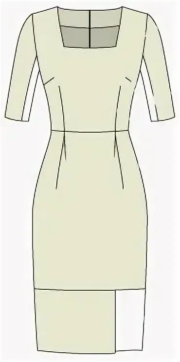 Платье с квадратным вырезом выкройка Идеи на тему "Выкройки платьев" (170) выкройка платья, выкройки, платья