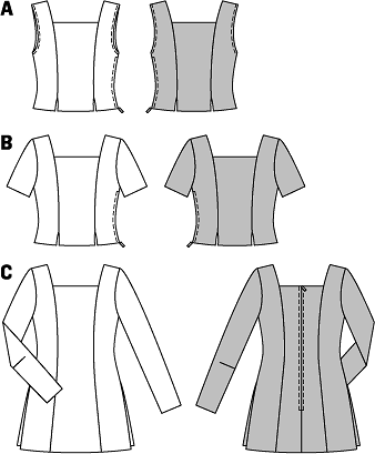 Платье с квадратным вырезом выкройка Выкройки одежды Burda - купить и скачать на BurdaStyle.ru