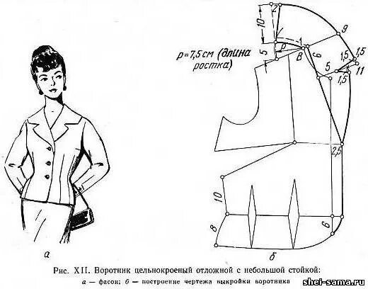 Платье с отложным воротником выкройка Построение воротников #конструирование_выкроек 2023 АТЕЛЬЕ Deva: выкройки/ шитье