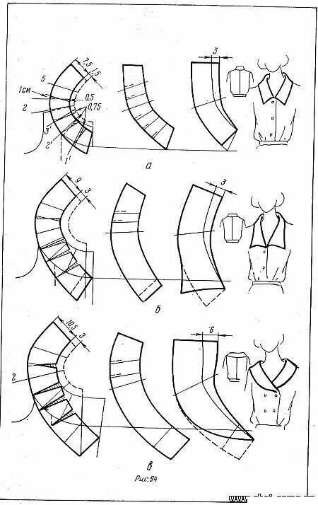 Платье с отложным воротником выкройка ВОРОТНИКИ ДЛЯ ГОРЛОВИНЫ V-ОБРАЗНОЙ ФОРМЫ Couture cols, Patron couture facile, Co