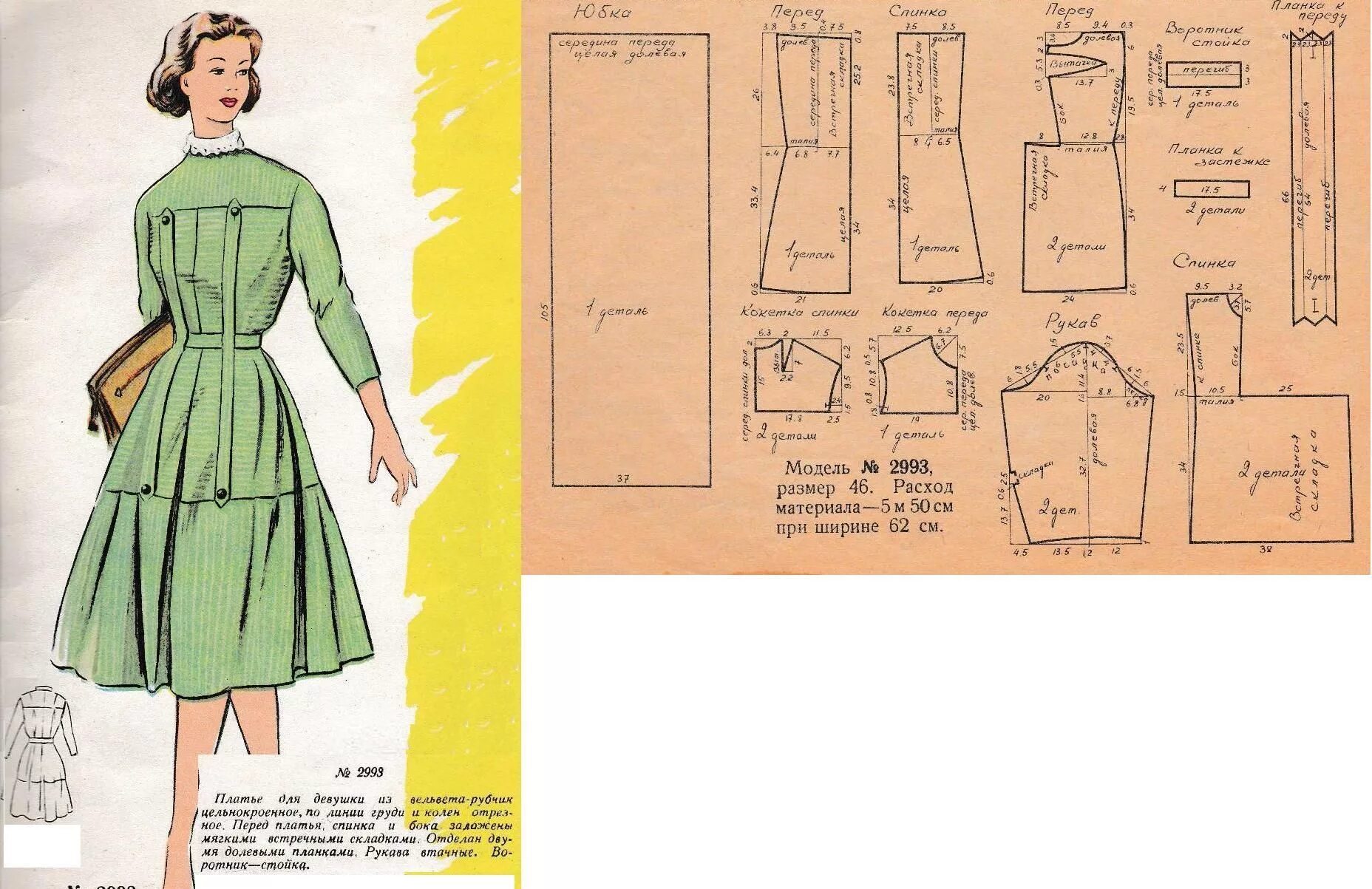 Платье с отрезной юбкой выкройка Платье отрезное по линии груди и колен Dress pattern Moda donna, Moda, Barbie