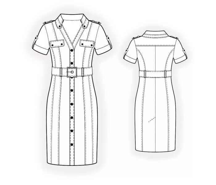 Платье с планкой выкройка Safari Dress Safari dress, Collar dress pattern, Shirt dress pattern