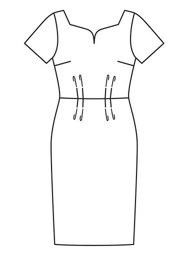 Платье с планкой выкройка Burda 3/2020 на BurdaStyle.ru