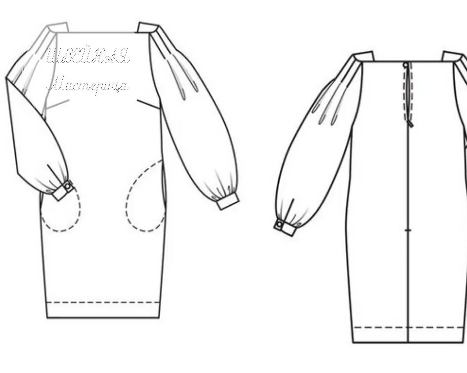 Платье с пышными рукавами фонариками выкройка Скачать выкройку Женское платье с рукавами фонарики (р 36-44 евро) № 41752 в PDF