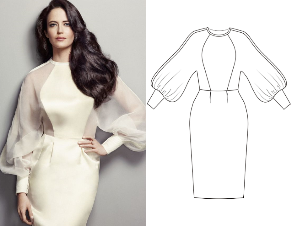 Платье с пышными рукавами выкройка купить шитье и крой Записи в рубрике шитье и крой Дневник галина5819 : LiveInternet - Р