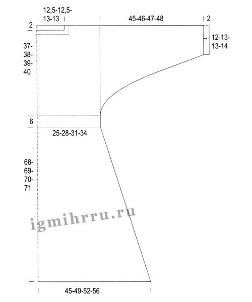 Платье с расклешенными рукавами выкройка igmihrru.ru MODELI poln platie 017 17.1.jpg Расклешенное платье, Выкройки, Плать