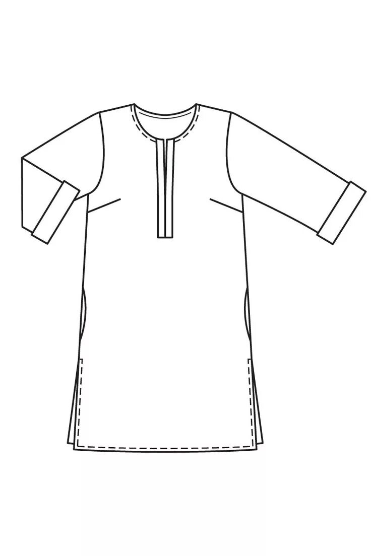 Платье с разрезами по бокам выкройка Платье с разрезами по бокам - выкройка № 108 А из журнала 4/2016 Burda - выкройк