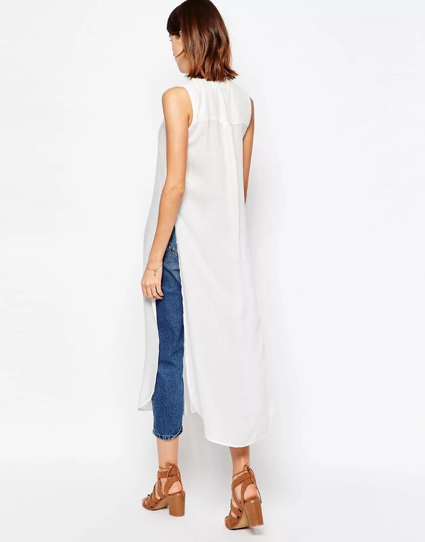 Платье с разрезами по бокам выкройка Vero Moda Side Split Tunic Top - ShopperBoard