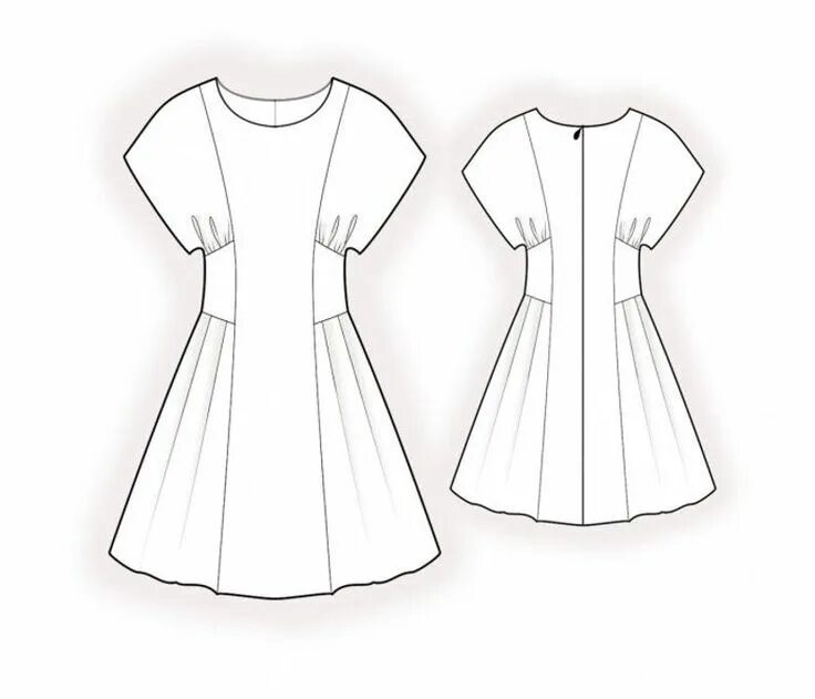 Платье с рельефами выкройка скачать бесплатно 2130 Dress Sewing Pattern PDF S-M-L-XL or Made to Measure - Etsy Sewing dresses,