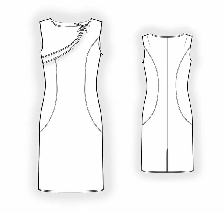 Платье с рельефами выкройка скачать бесплатно Dress With Fall Yoke Womens sewing patterns, Sewing women, Sewing pattern catalo