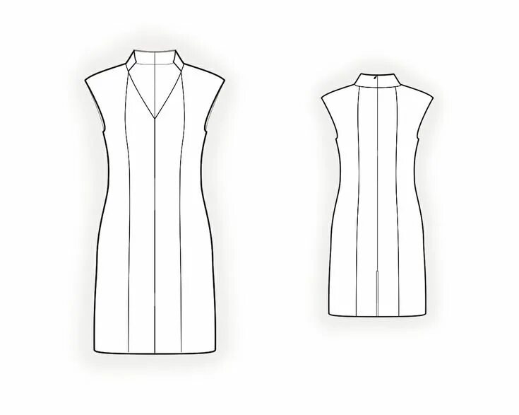 Платье с рельефами выкройка скачать бесплатно 4156 Lekala Patterns http://leko-mail.net/mod-pe.php?t=0&mod=4156 Jacket pattern