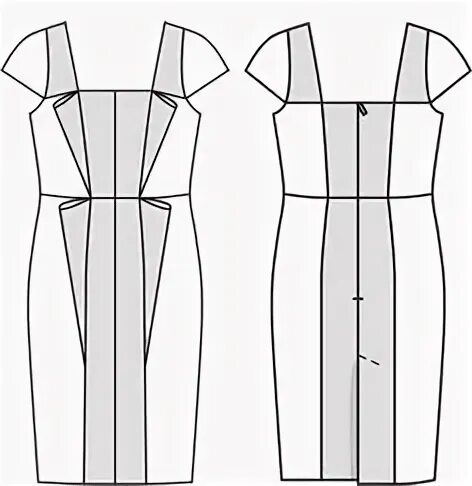 Платье с рельефными швами фото схема Robe 107 burda 08/2012 (с изображениями) Платья, Выкройки, Одежда