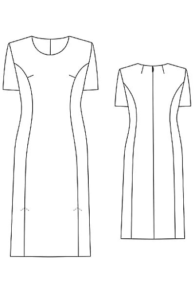 Платье с рельефными швами фото схема Платье с рельефами Каталог одежды Dress-m.ru