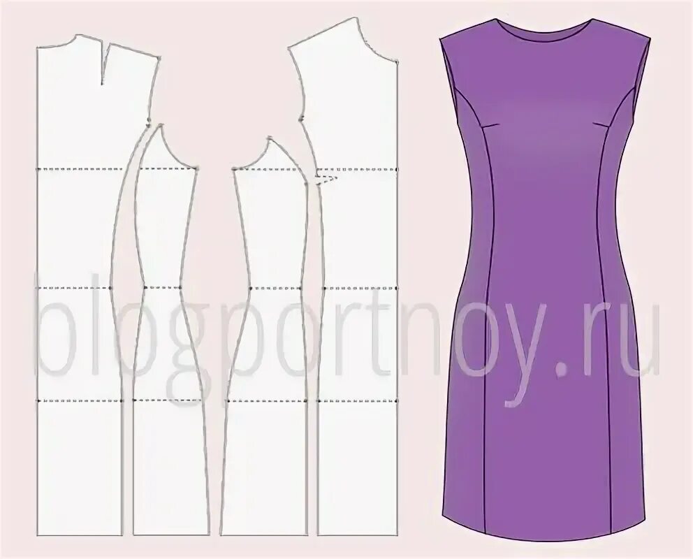 Платье с рельефными швами фото схема Рельефные швы Выкройки одежды, Как сшить платье, Выкройки женской одежды