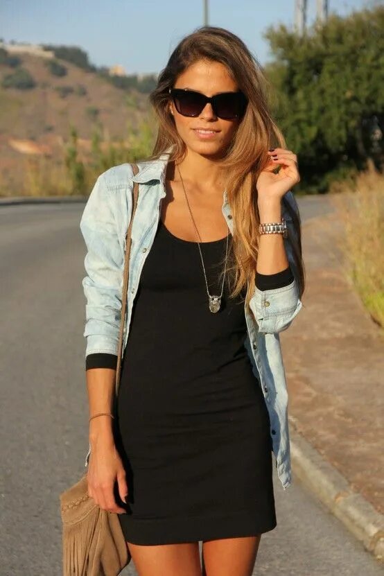 Платье с рубашкой сверху фото Лук в стиле кантри. / Lookbook / EcommerceMarket.ru