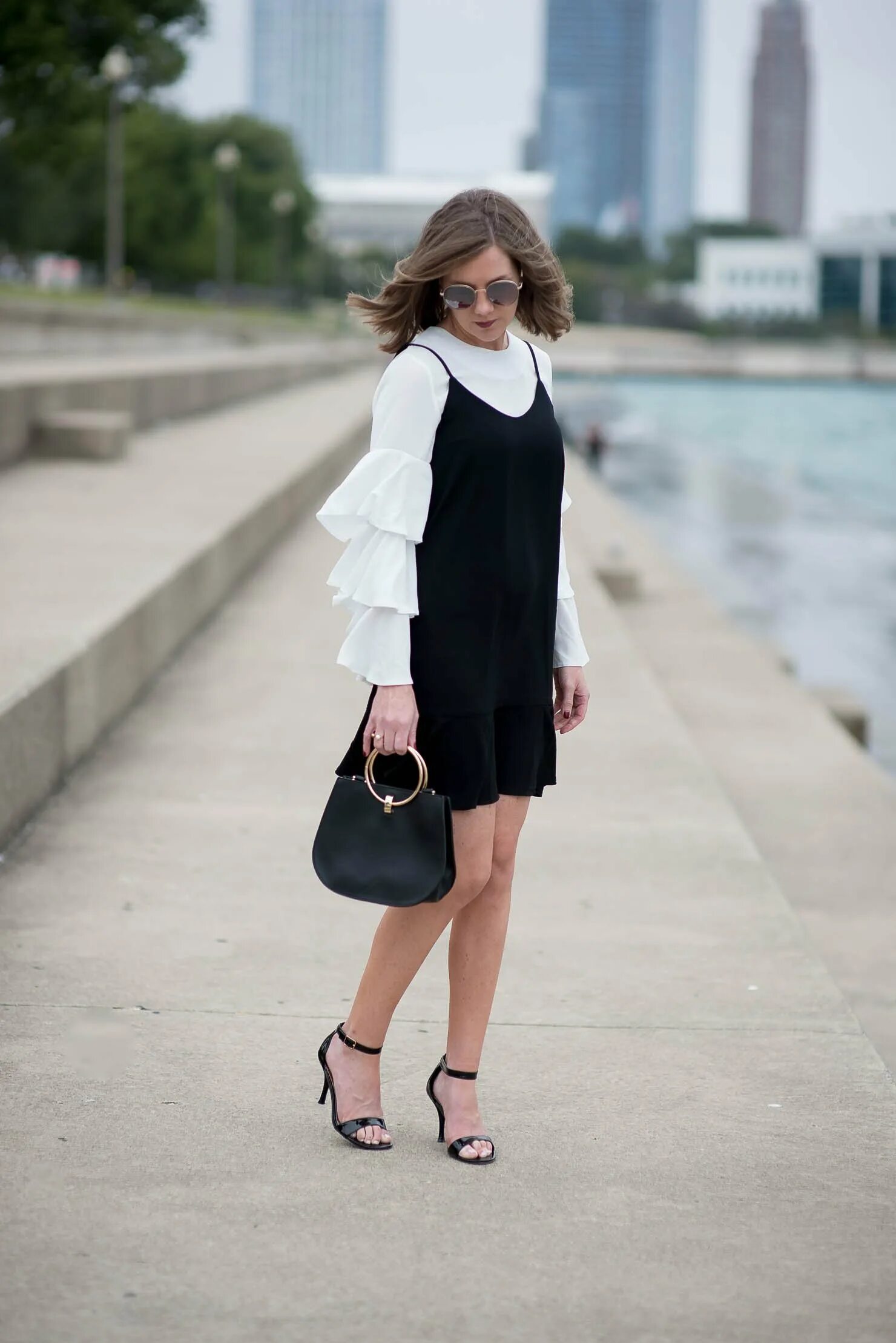 Платье с рубашкой сверху фото Платье поверх рубашки фото Duhi-Queen.ru