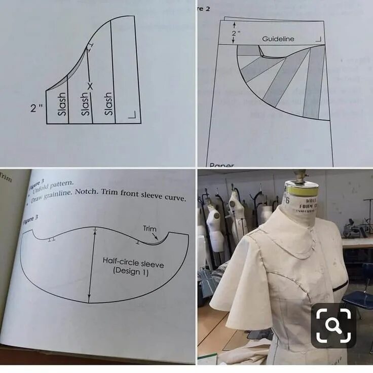 Платье с рукавами клеш выкройка Pin de María Jose em MANGAS Molde de manga, Modelagem de vestidos, Padrão de cos