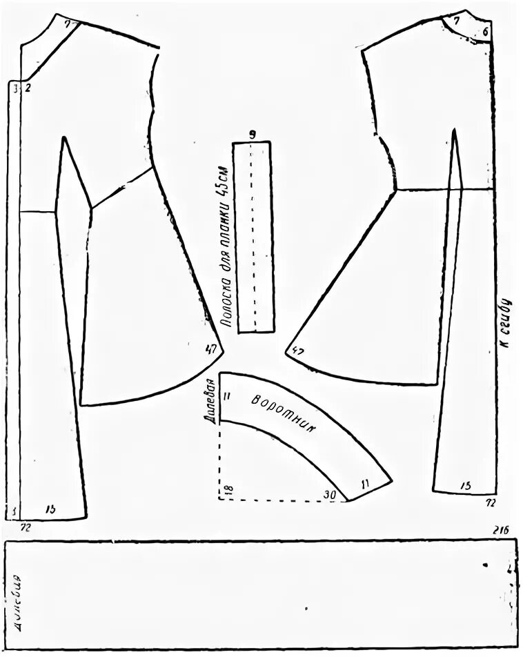 Платье с рукавами клеш выкройка ВЫКРОЙКИ ФАСОНОВ ЖЕНСКОГО ПЛАТЬЯ.