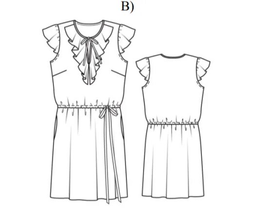 Платье с рюшами выкройка Контрольно - тестовые задания для подготовки девочек к городской олимпиаде.