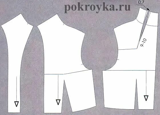 Платье с цельнокроеной стойкой выкройка Моделирование воротников-стоек Техники шитья, Шитье и Выкройки