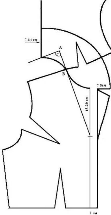 Платье с цельнокроеным воротником выкройка Плосколежащий цельнокроеный воротник