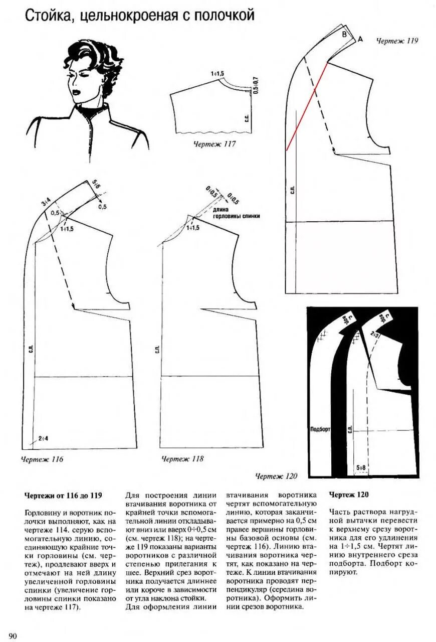 Платье с цельнокроеным воротником выкройка index.php (870 × 1280) Пошив модной одежды, Узоры для одежды, Выкройка куртки