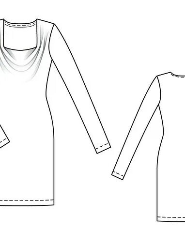 Платье с треугольным вырезом выкройка Выкройки платьев качели от Burda - купить и скачать на Burdastyle.ru