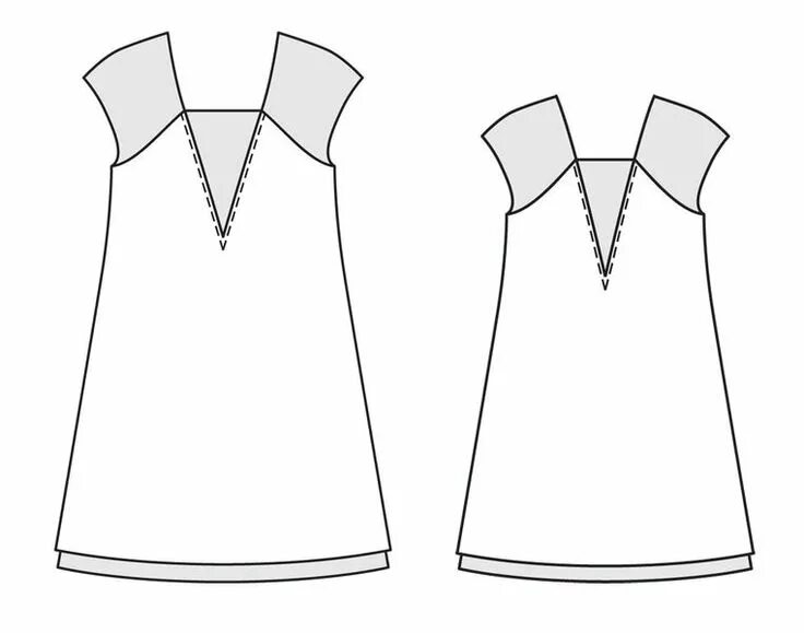 Платье с треугольным вырезом выкройка 07/2013 Couture, Patronaje, Costura