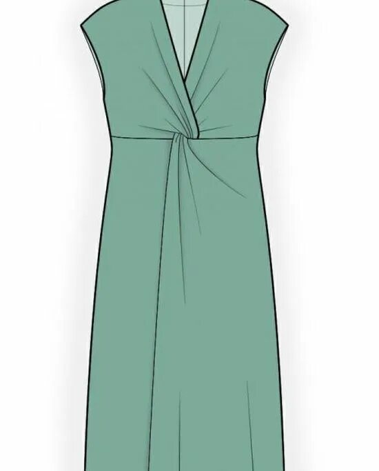 Платье с узлом на талии выкройка Выкройка: платье с узлом - купить в Кирове оптом и в розницу по недорогой цене в