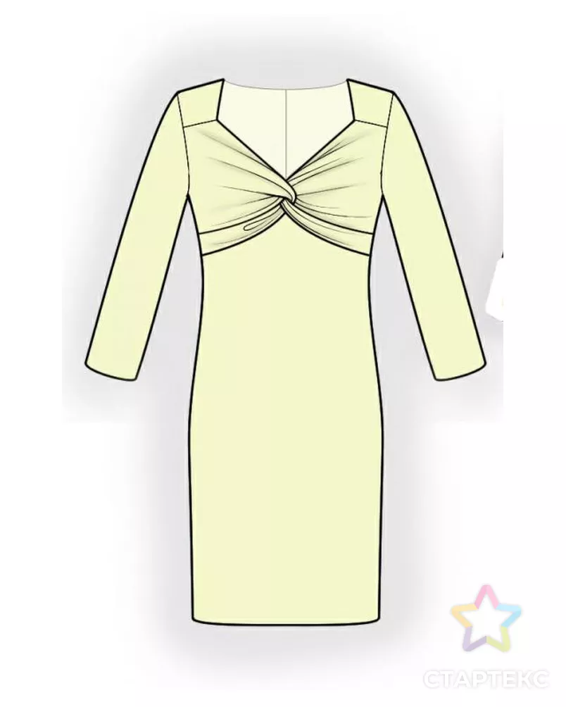Платье с узлом на талии выкройка Выкройка: платье с узлом - купить в Беларуси оптом и в розницу по недорогой цене