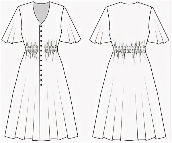 Платье с высокой талией выкройка Платье с резинкой на талии выкройка - MugModa.ru