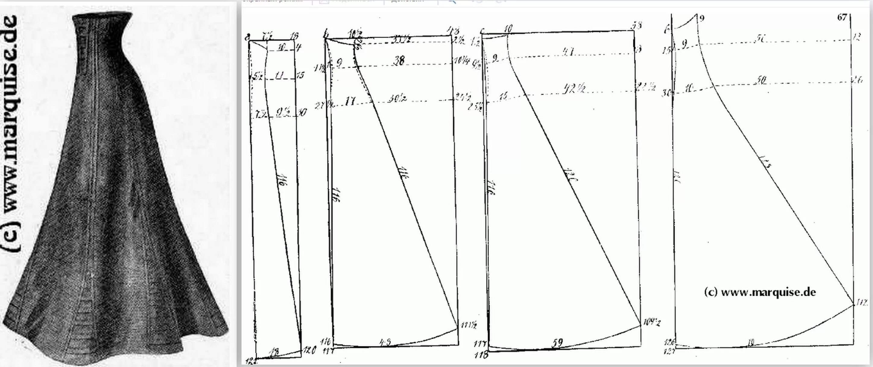 Платье с юбкой годе выкройка 1908 corselet skirt Barbie sewing patterns, Vintage dress patterns, Historical c