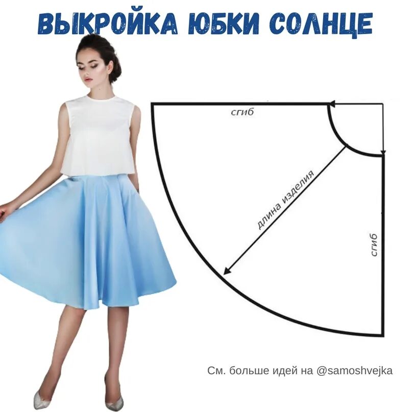 Платье с юбкой солнце выкройка Выкройка юбки солнце 2023 Самошвейка ВКонтакте