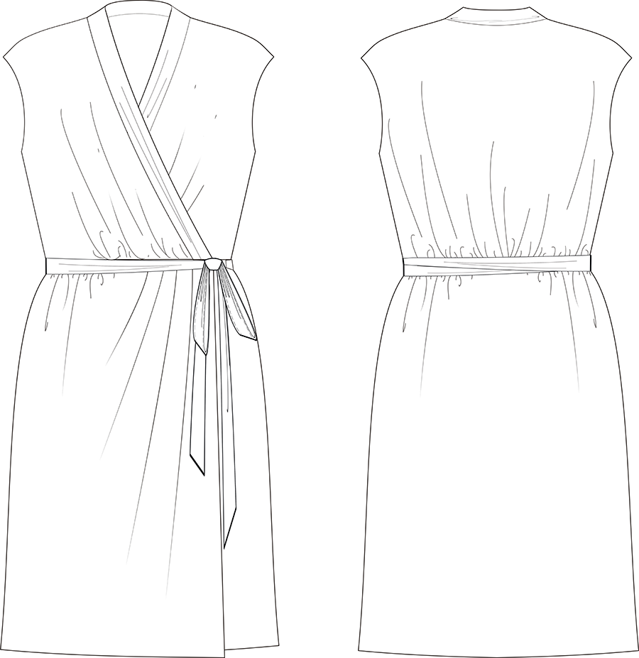 Платье с запахом без выкройки Платье с запахом. Инструкция по пошиву Шить просто - Выкройки-Легко.рф