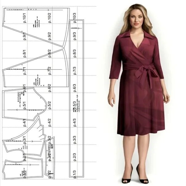Платье с запахом без выкройки Мастер-класс: Создаем выкройку для элегантного платья с завораживающим запахом О