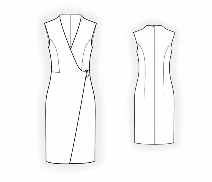 Платье с запахом с воротником выкройка This item is unavailable - Etsy Dress patterns free, New dress pattern, Sewing d