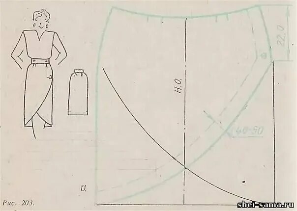 Платье с запахом с юбкой выкройка Фотожурнал Руазел. Страница 1194217