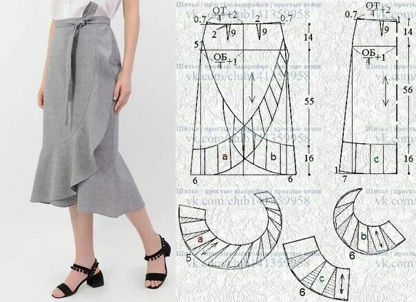 Платье с запахом с юбкой выкройка Шитье простые выкройки простые вещи. Запись со стены. Платье швейные шаблоны, Вы