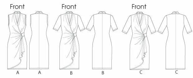 Платье с запахом выкройка для куклы new Butterick patterns I haven't bought Butterick pattern, Pattern, Butterick