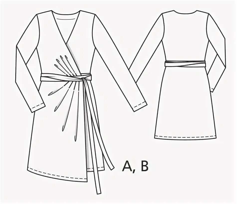Платье с запахом выкройка для куклы Sewing Patterns Burda Style BurdaStyle.com Dress sewing patterns, Simple dress p
