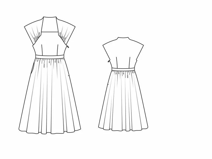 Платье с завышенной талией выкройка BurdaStyle.ru: для тех, кто шьёт Выкройка платья, Платья, Эскизы одежды