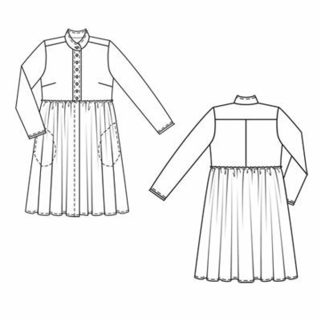 Платье с завышенной талией выкройка Платье с завышенной талией - выкройка № 107 из журнала 4/2011 Burda - выкройки п