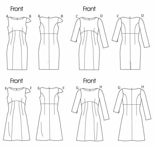 Платье с завышенной талией выкройка M6464 Misses' Dresses Sewing Pattern Mccalls sewing patterns, Mccalls patterns, 