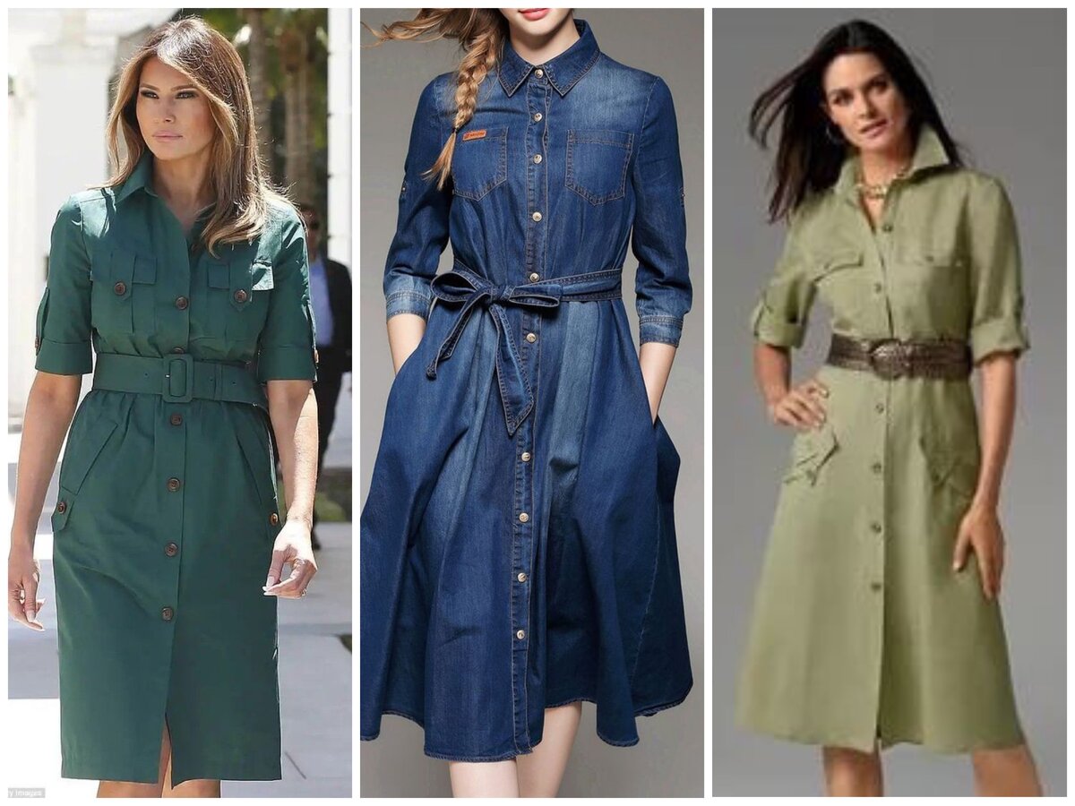 Платье сафари фото Модное платье-сафари - идеи для любого типа фигуры БЮДЖЕТНАЯ КОСМЕТИЧКА Дзен