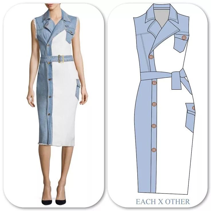 Платье сафари выкройка Шитейные дела (с изображениями) Платье швейные шаблоны, Модный дизайн рисунки, М