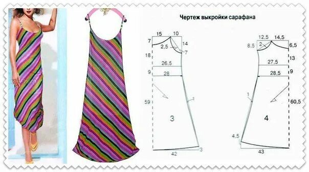 Платье сарафан без выкройки выкройки(схемы) Записи в рубрике выкройки(схемы) Дневник Мамчик_Плюшевый : LiveI