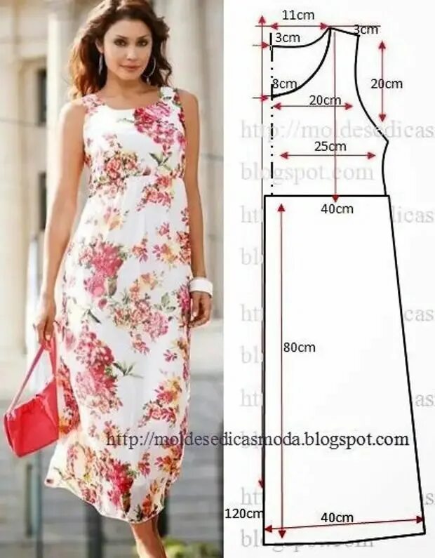 Платье сарафан без выкройки Летние платья и сарафаны с простыми выкройками. 50 платьев - 50 выкроек! - Сам с