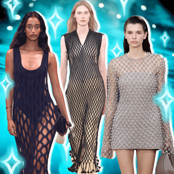 Платье сетка 2024 модные тенденции Как русалочка в сетях: платье-сетка - мастхэв весна-лето 2024 theGirl