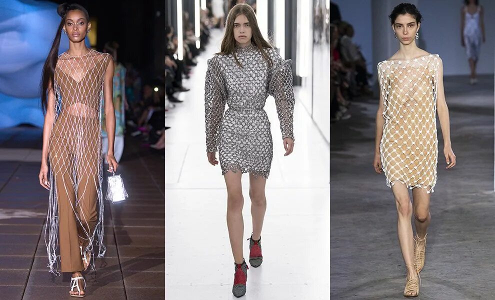Платье сетка 2024 модные тенденции Модные тенденции 2019 - фото 35 лучших трендов сезона весна-лето Мода Тенденции 