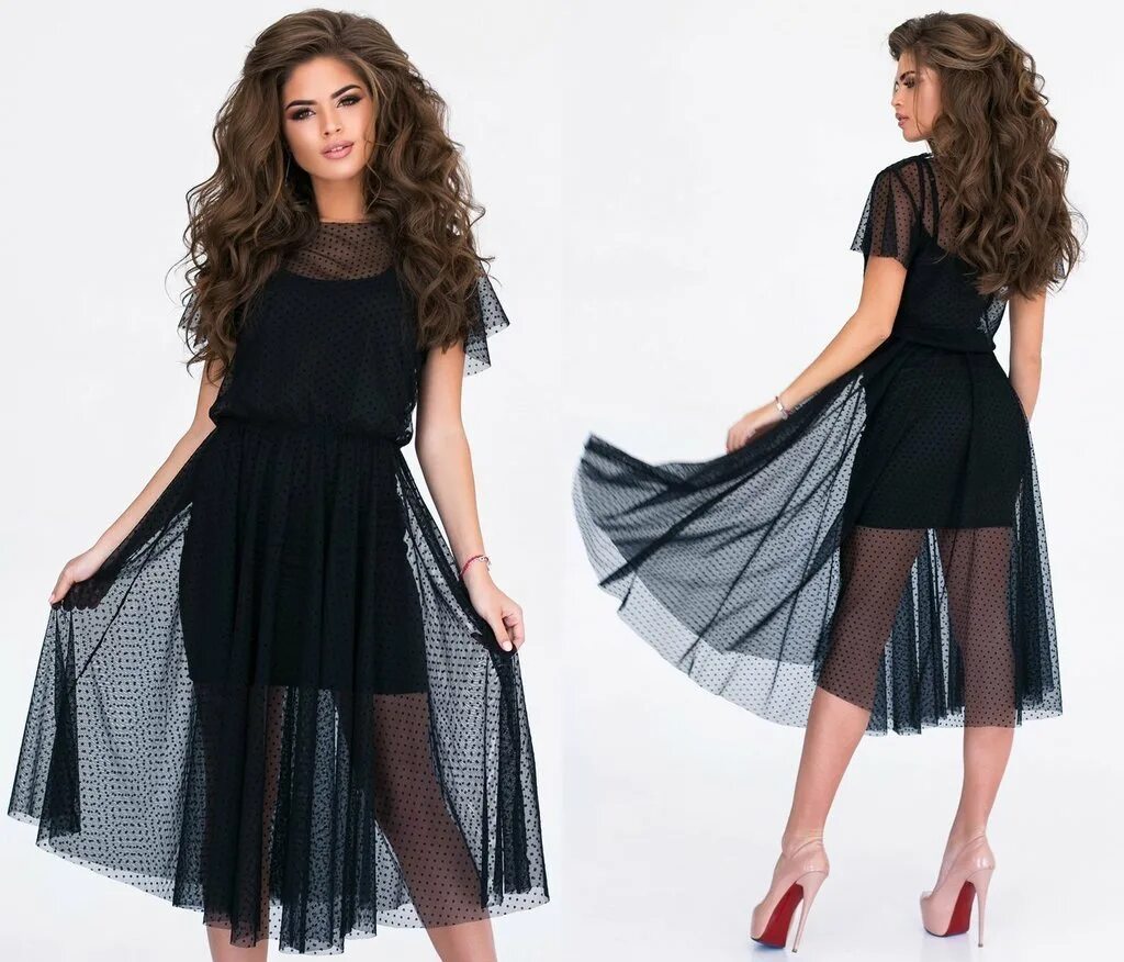 Платье сетка фото Уникальное двойное платье с сеткой (56 фото)